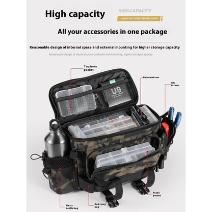 fishing gear luya crossbody multi functional storage bag