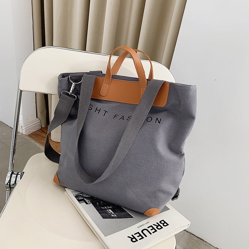 canvas shoulder bag women ins fashion messenger crossbody bags large capacity totes handbag