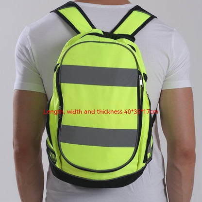 double shoulder night reflective backpack fashion outdoor