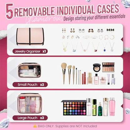 womens fashion travel makeup storage bag