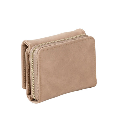 womens simple fashion personality frosted wallet