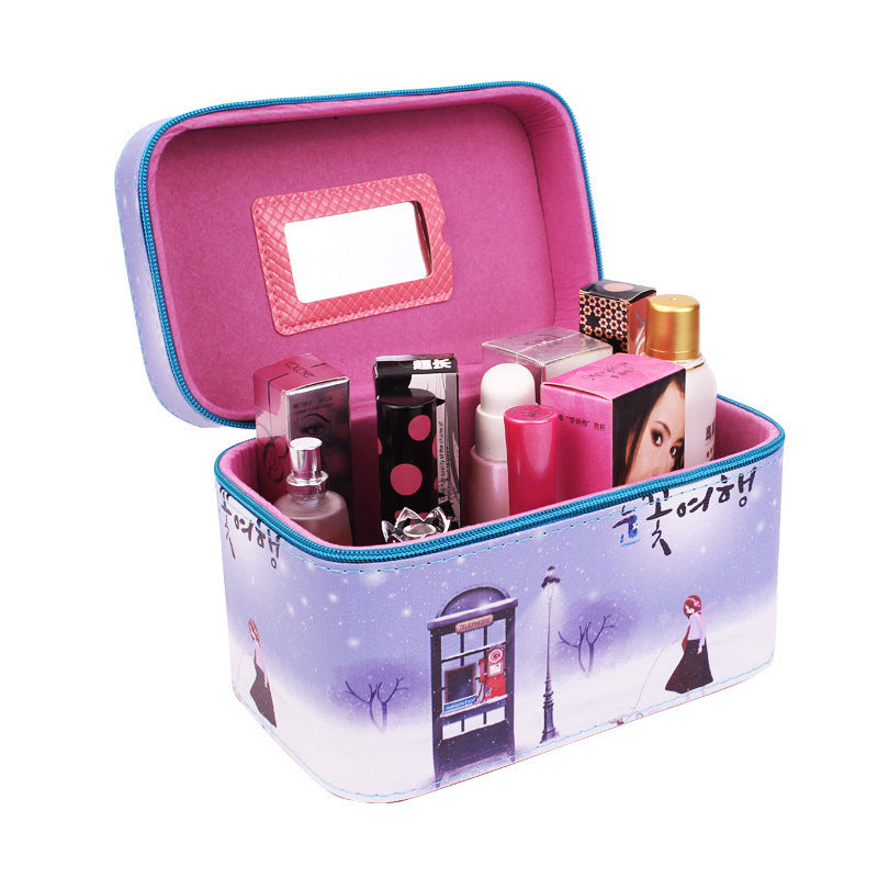 manufacturer korean lovable hand held cosmetic bag waterproof travel package make up toolbox