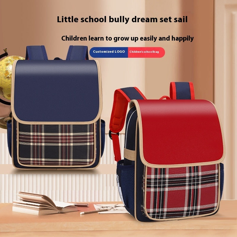 waterproof decompression british style kindergarten backpack