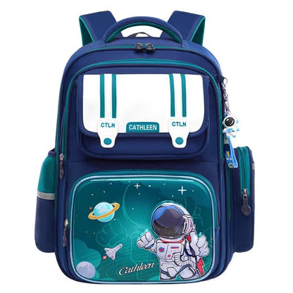Student Waterproof And Lightweight Astronaut Cartoon Backpack