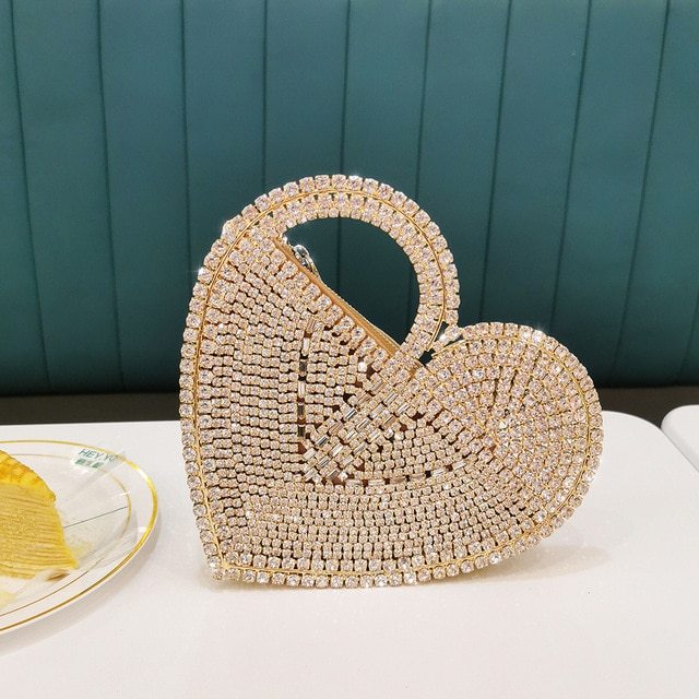 diy dinner diamond bag net red personality handbag banquet heart five pointed star bag