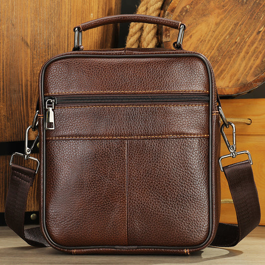 mens business light luxury shoulder messenger bag