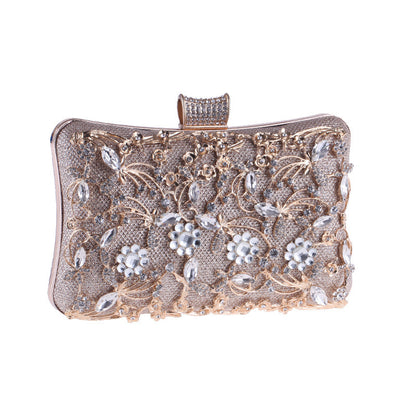 hollow diamond cheongsam bag rhinestone bag clutch shoulder