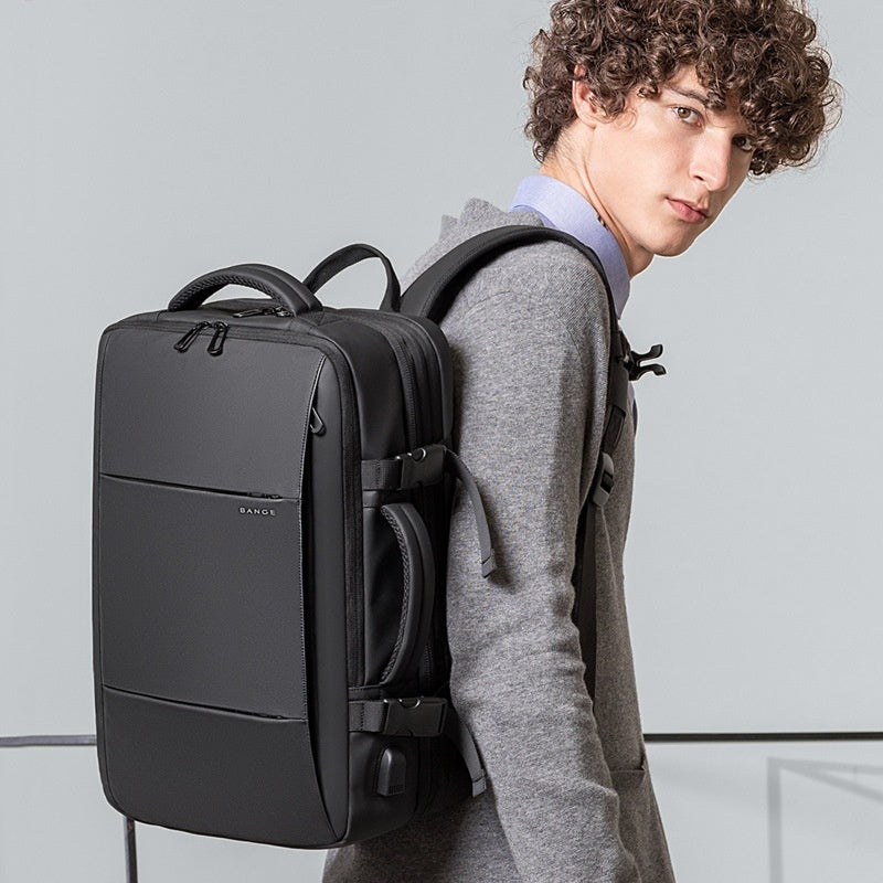 bange male college student computer backpack