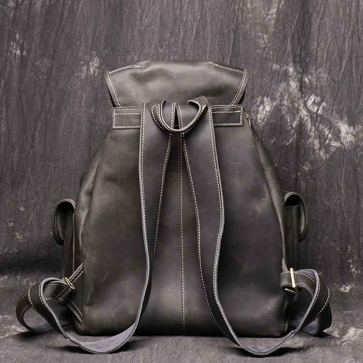 backpack women crazy horse leather