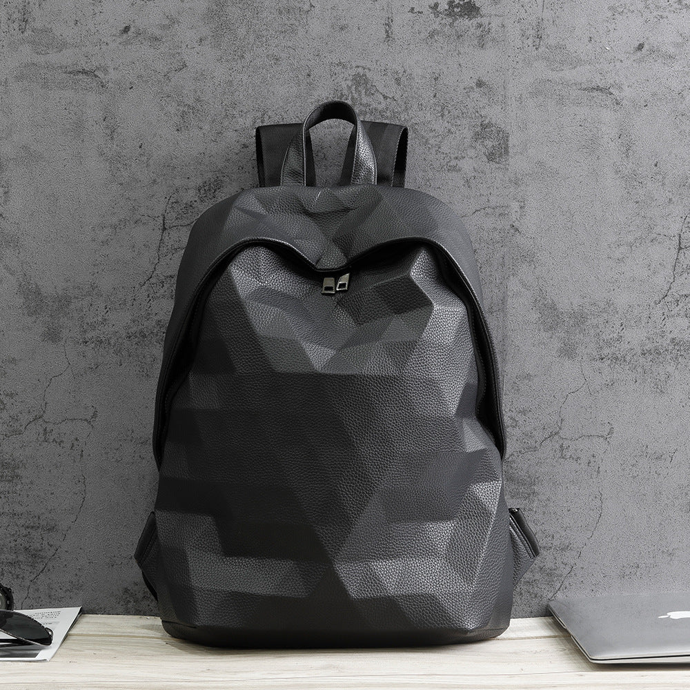 japanese backpack luminous frosted geometric ringer lattice