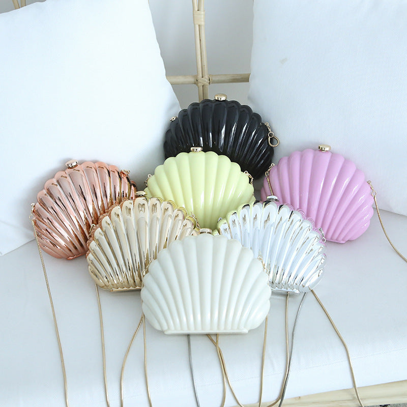 acrylic dinner candy colored shell hand held party hard box bag