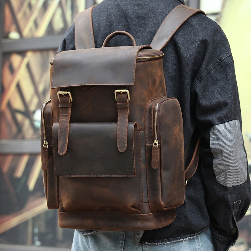 retro mens backpacks for large capacity travel