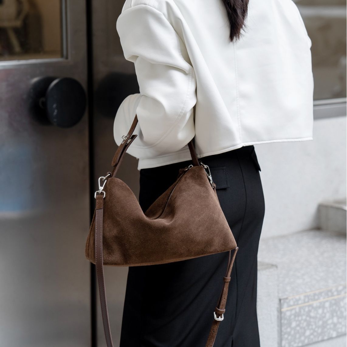 korean fashion simple large capacity crossbody bag