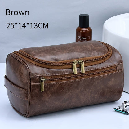 large capacity mens portable waterproof cosmetic bag