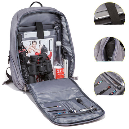 usb charging backpack student function men