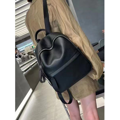 High-grade Baidu Leather Backpack