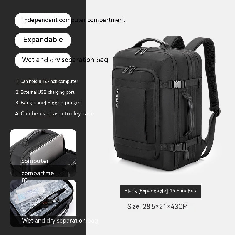 travel bag multi layer horizontal large capacity thickened notebook backpack