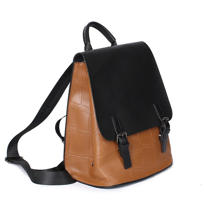 genuine leather assorted colors womens cow leather bag simple backpack