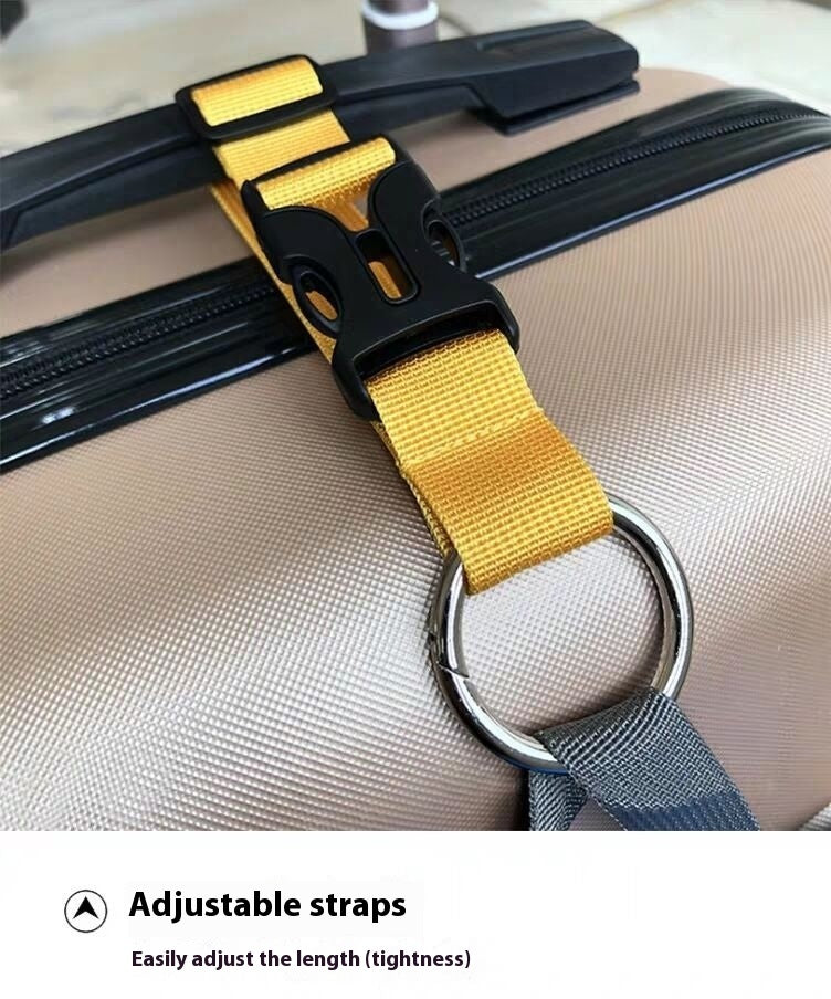 external luggage strap with multifunctional elastic buckle