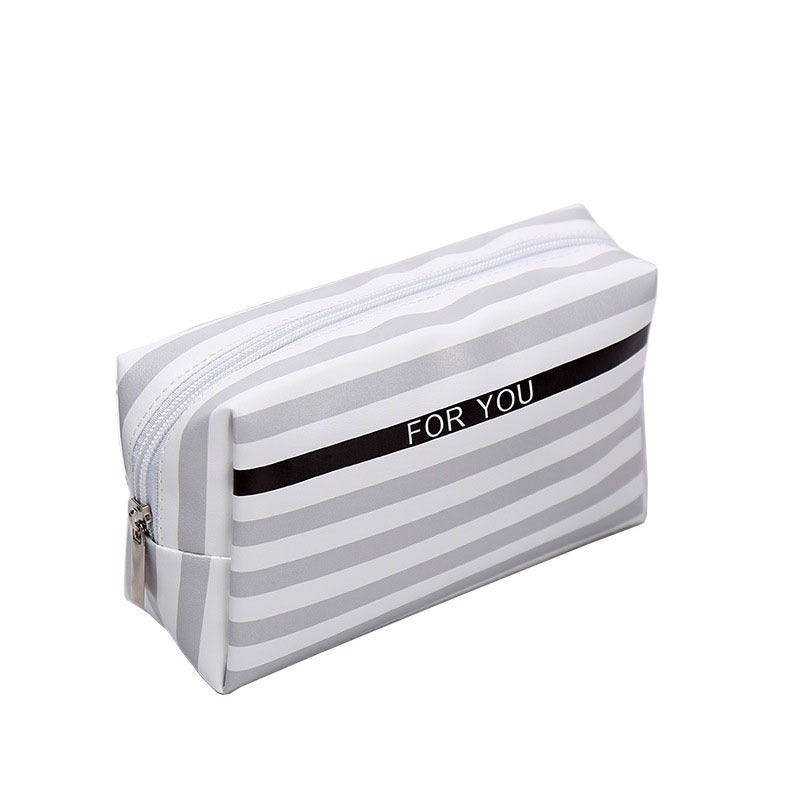 striped cosmetic bag outdoor travel cosmetic storage bag