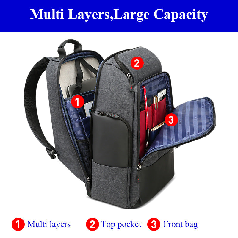 business mens large capacity shoulder travel usb mens backpack