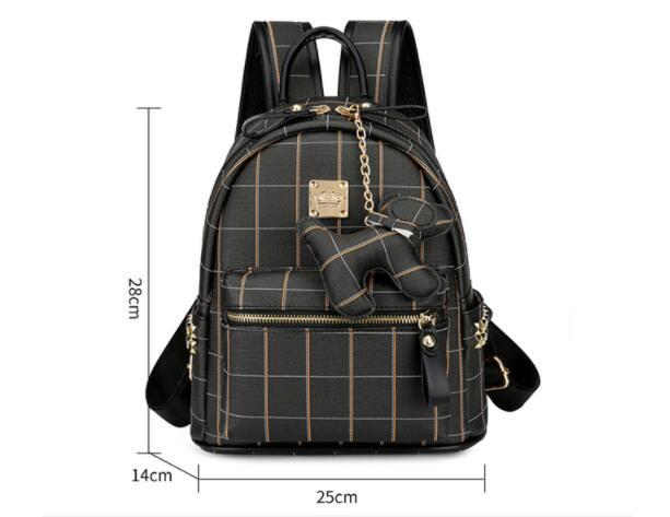 fashion ladies preppy student campus book backpack