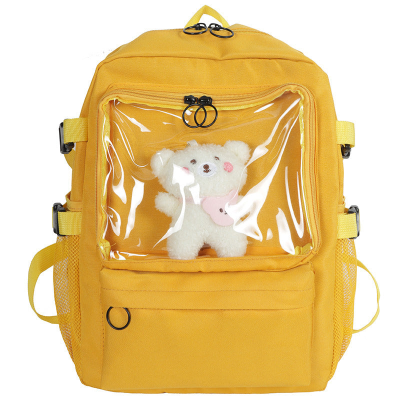 japanese school backpack female student canvas bag