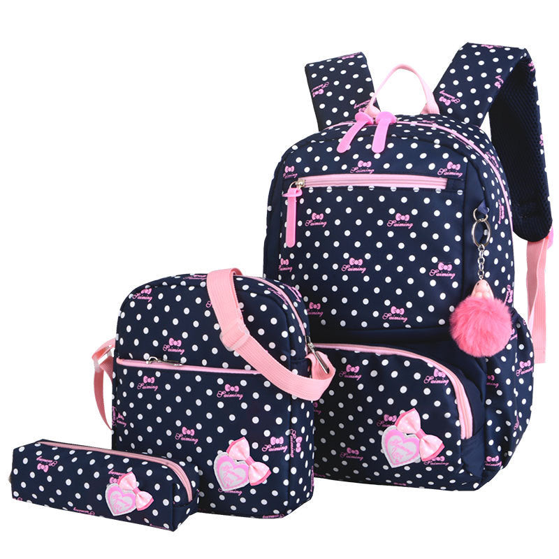 elementary school girl korean style cute princess backpack