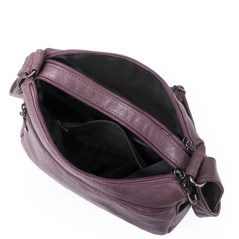 new casual womens cross body bag pu retro shoulder lightweight commuter bag