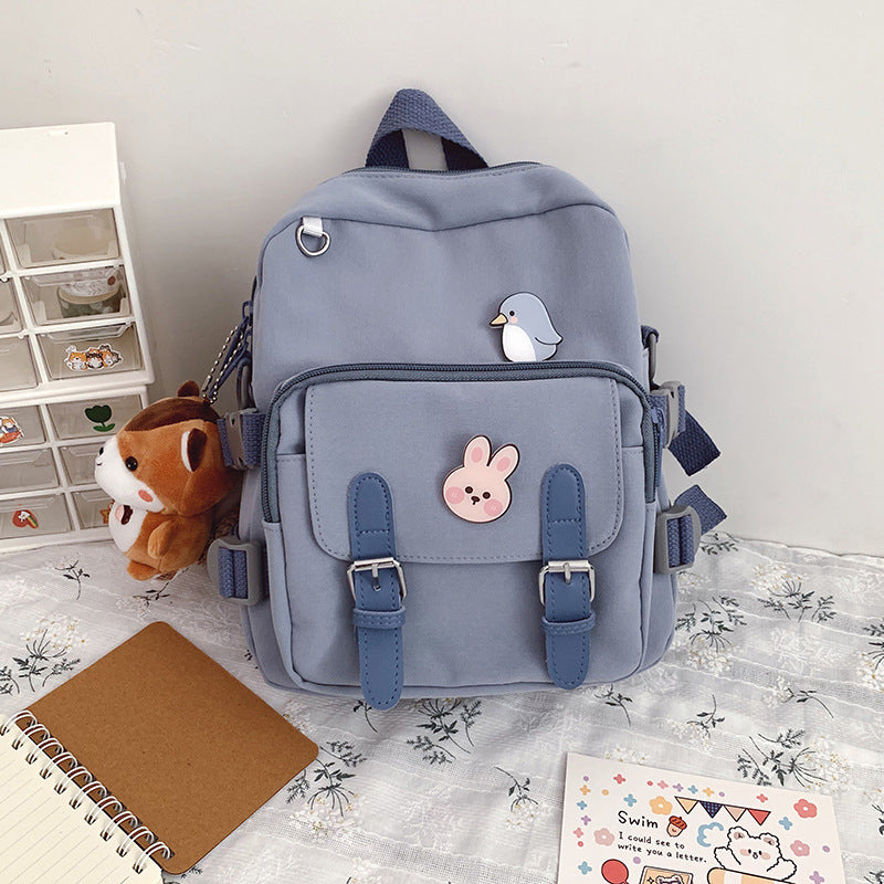 cute schoolbag high school student soft girl