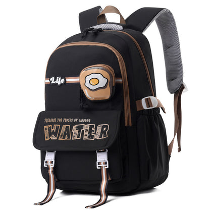 casual and lightweight elementary and middle school student schoolbags burden reduction