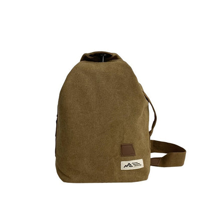 fashion canvas slanted chest bag travel leisure sports waist bag