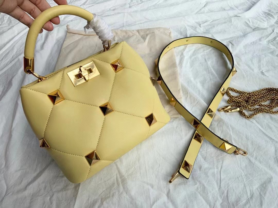 womens bag new high end personality rivet bag