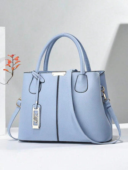 one shoulder crossbody iron pendant decorative large capacity handbag