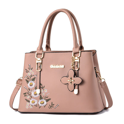 Embroidered Lady's Mother Bag Large Capacity One-shoulder Messenger Bag