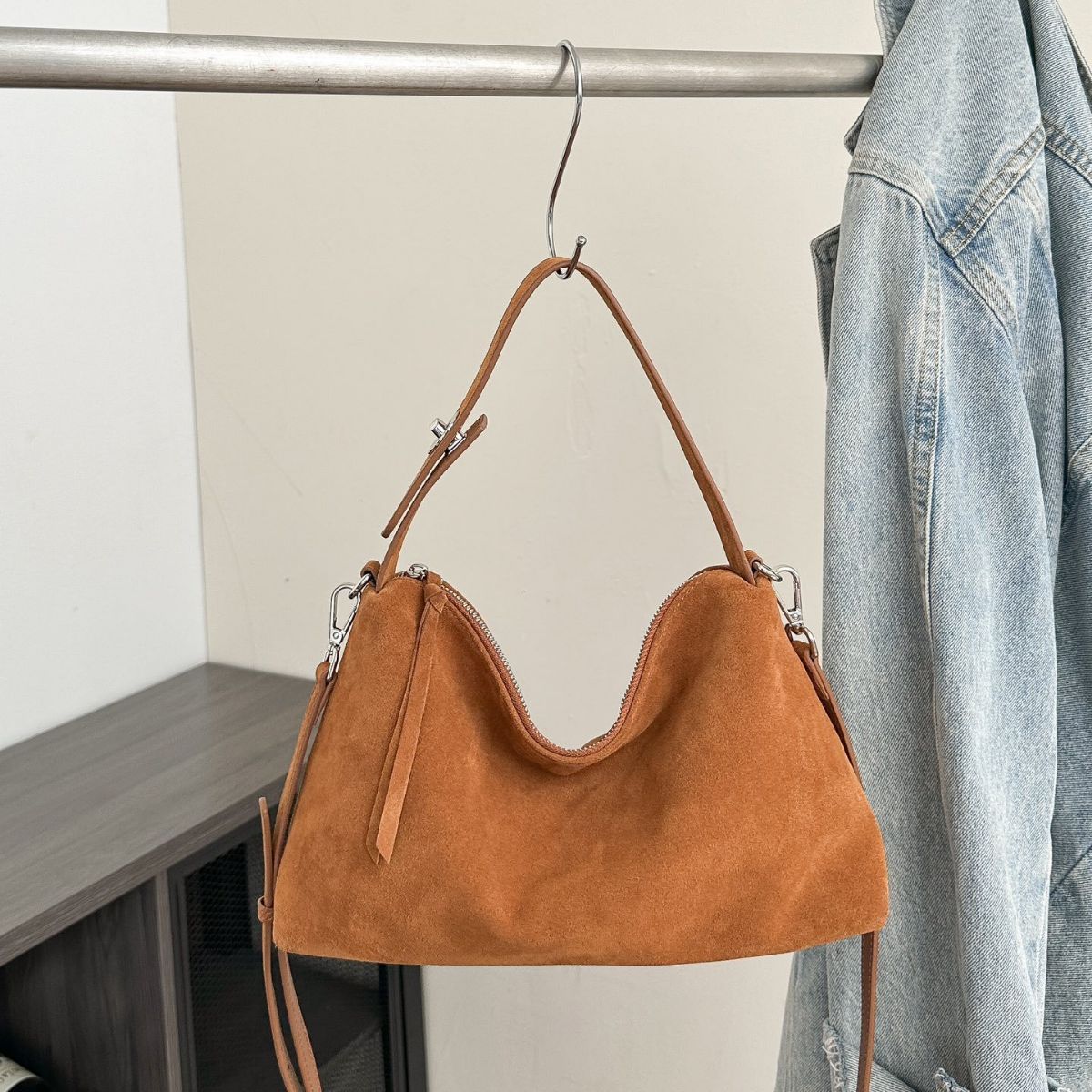 korean fashion simple large capacity crossbody bag