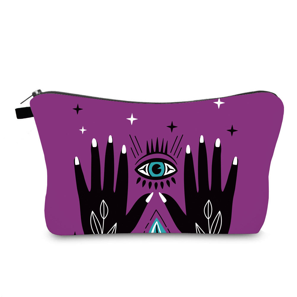 anti splash cosmetic bag evil eye print cross border