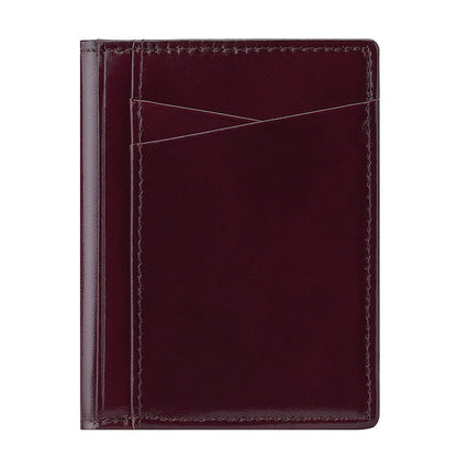 multi card slot rfid real cowhide bank card holder id holder