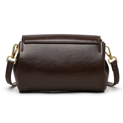 Retro Commuter PU Soft Leather Multi-Compartment Versatile Casual Crossbody Bag