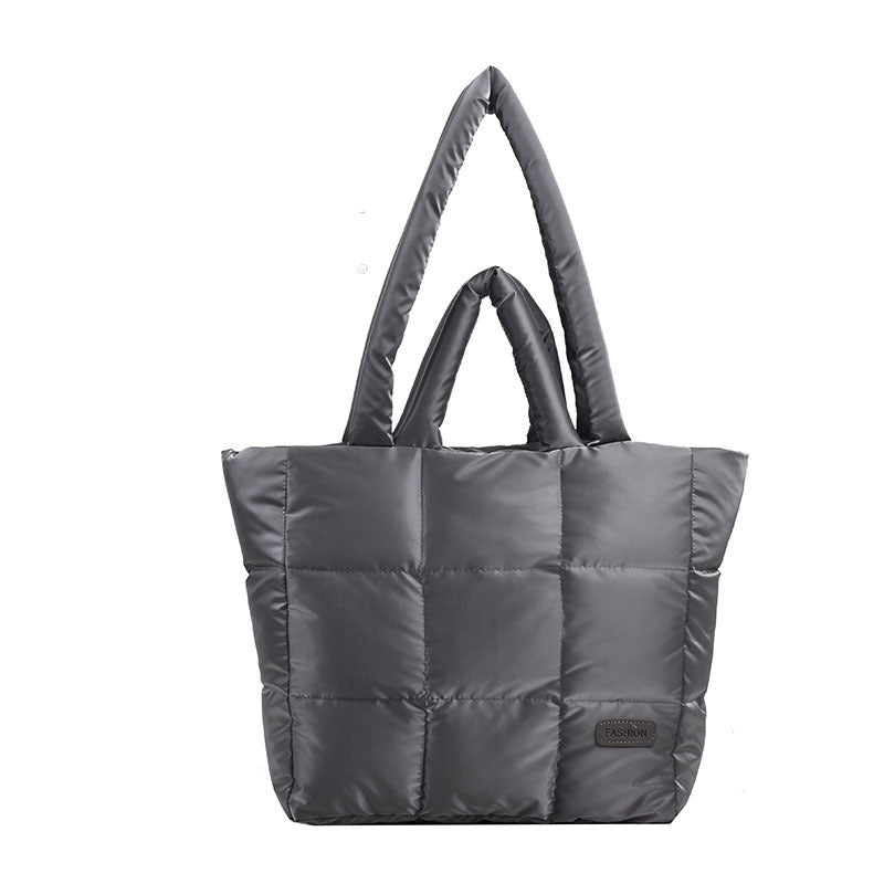 cotton jacket bag large capacity down jacket portable shoulder bag