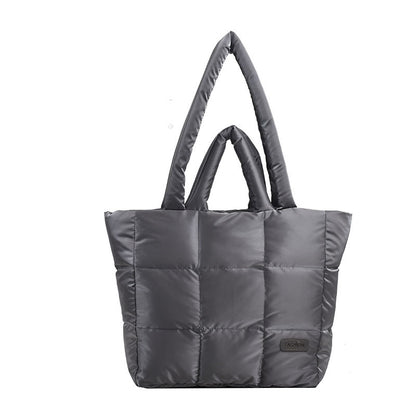 cotton jacket bag large capacity down jacket portable shoulder bag