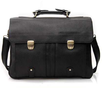 business mens top layer cowhide briefcase