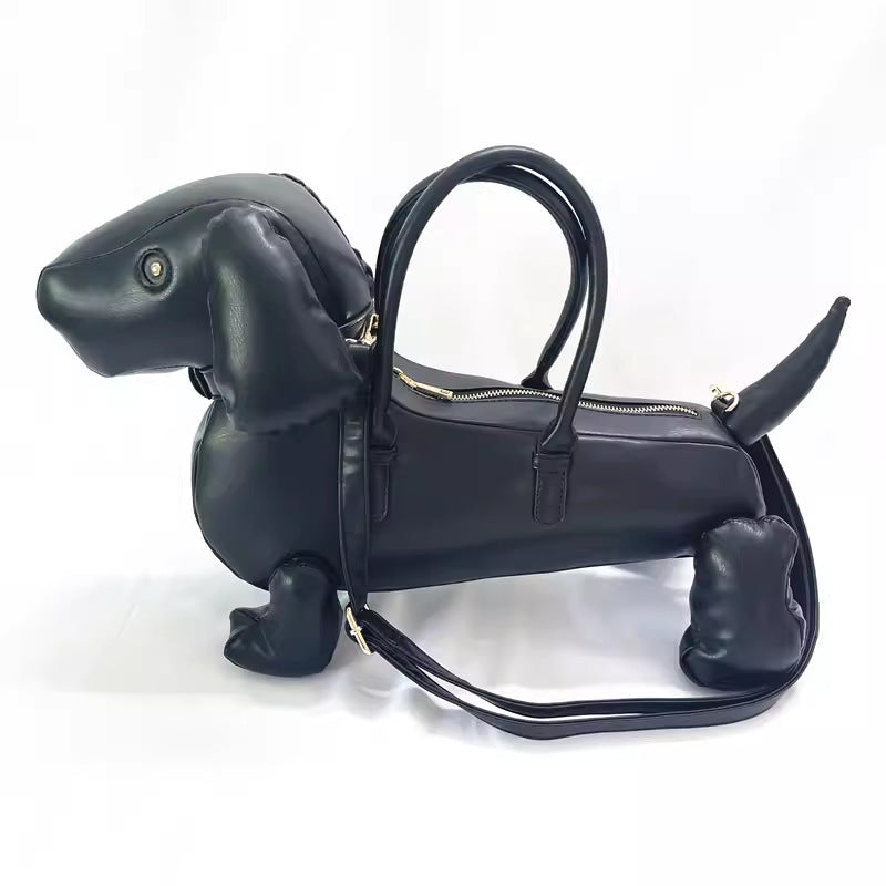 fashion creative cartoon dog shape handbag