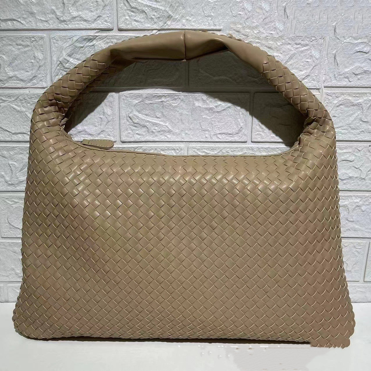 woven bag womens large large capacity shoulder handbag