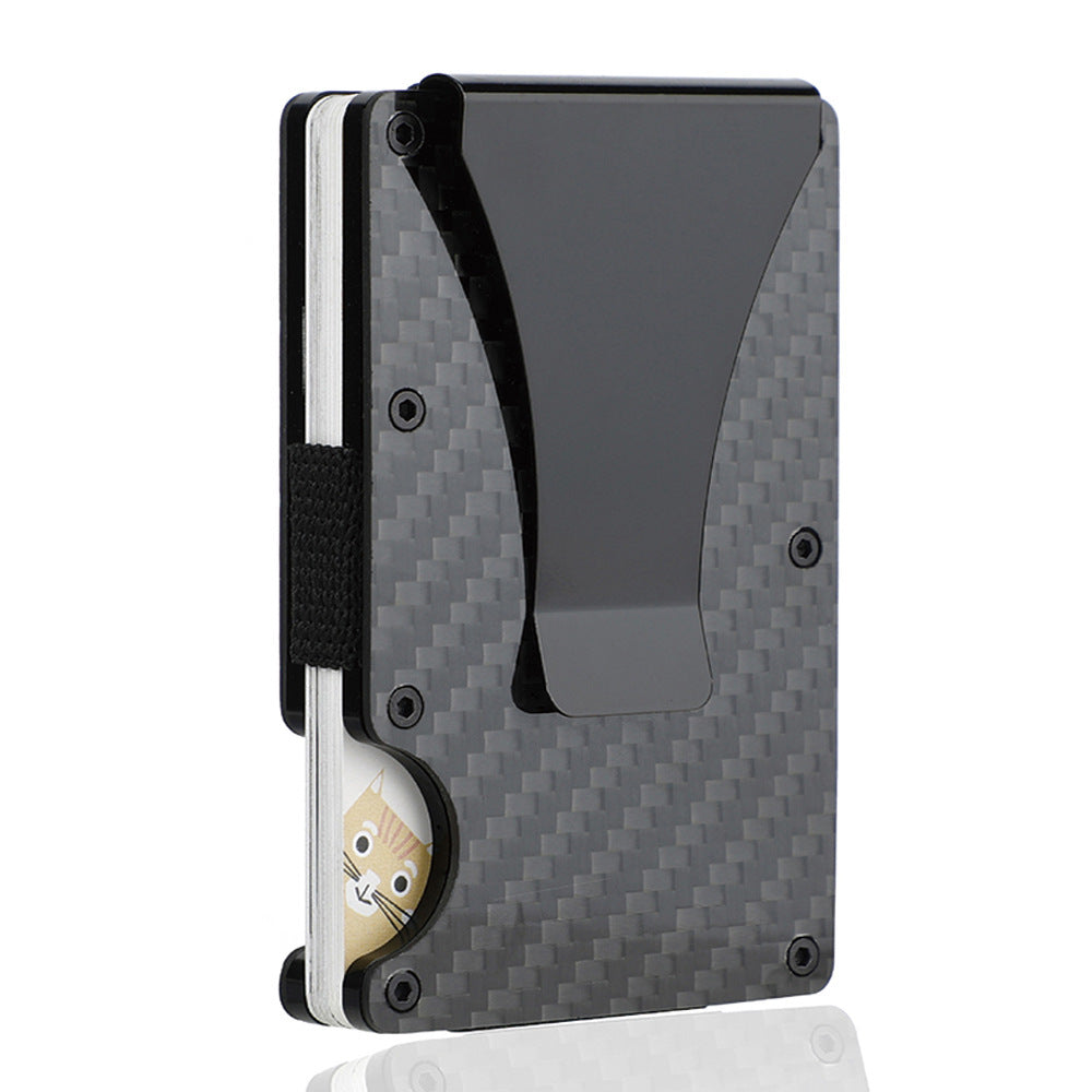 carbon fiber card package mens simplicity wallet