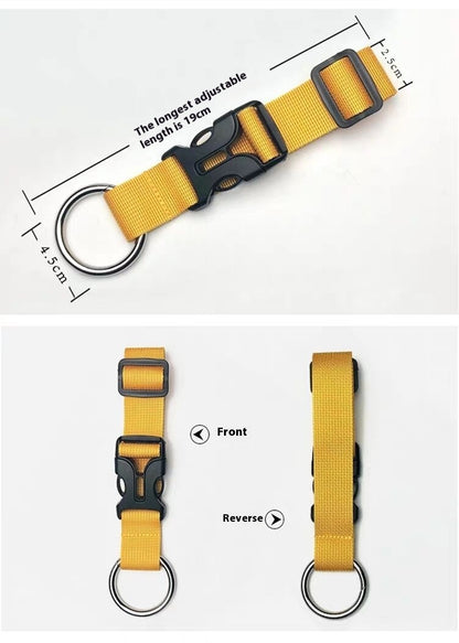 external luggage strap with multifunctional elastic buckle