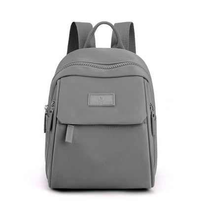 anti splash nylon cloth bag backpack student schoolbag ladies