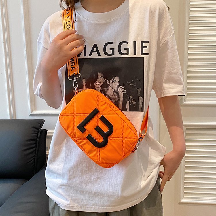 solid color small square bags women fashion underarm bag rhombic sewing shoulder messenger bags
