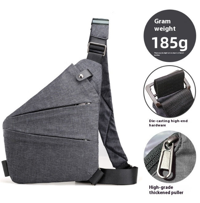 mens nylon lightweight simple large capacity crossbody bag