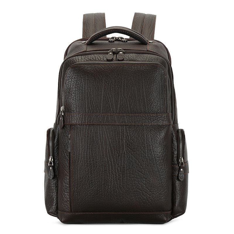 mens first layer cowhide 156 inch computer backpack